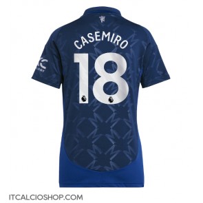 Manchester United Casemiro #18 Seconda Maglia Femmina 2024-25 Manica Corta